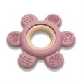 Massaggiagengive in Faggio e Silicone “FIORE” Deep PINK